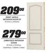 Embossed Interior Door-813mmx2032mm