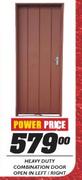 Heavy Duty Combination Door Open In Left/Right