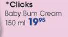 Clicks Body Bum Cream-150Ml