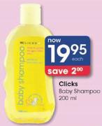 Clicks Baby Shampoo-200Ml Each