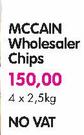 Mccain Wholesaler Chips-4x2.5Kg