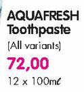 Aquafresh Toothpaste-12x100Ml