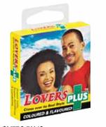 Lover Plus Condoms Hanging Pack-3's