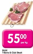 Bulk T-Bone&Club Steak-Per Kg