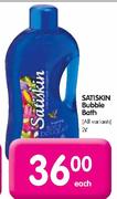 Satiskin Bubble Bath-2L Each