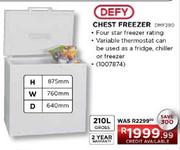 Defy Chest Freezer-210Ltr(DMF290)