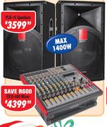 12 Channel Powered Mixer With Effects FX12-400
