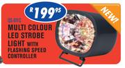 Multi Colour LED Strobe Light With Flashing Speed Controller QS-011c