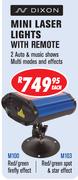 Dixon Mini Laser Lights With Remote-Each