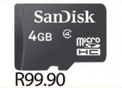 SanDisk 4GB microSDHC