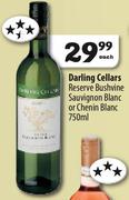 Darling Cellars Reserve Bushvine Sauvignon Blanc Or Chenin Blanc 750ML 