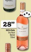Hill & Dale Dry Rose Merlot-750ml