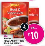 Royco Regular or Thick Soup or Stews-4x50gm