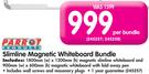 Parrot Slimline Magnetic Whiteboard Bundle-Per Bundle