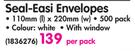 Aro Seal-Easi Envelopes-Per Pack