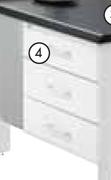 Studio 3 Drawer Fitted Pedestal 394x400x394mm
