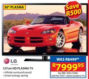 LG 50"(127cm) HD Plasma TV