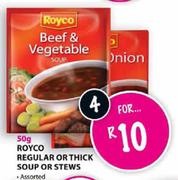 Royco Regular or Thick Soup or Stews-4x50gm