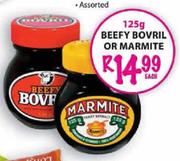 Beefy Bovril or Marmite-125gm Each
