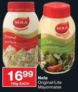 Nola Original/Lite Mayonnaise-750g Each