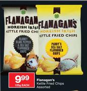 Flanagan's Kettle Fried Chips-125g Each
