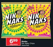 Simba Nik Naks chips Assorted-Each