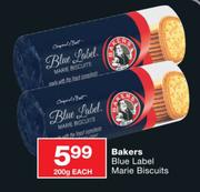 Bakers Blue Label Marie Biscuits-200gm Each
