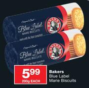Bakers Blue Label Marie Biscuits-200g Each