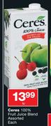 Ceres 100% Fruit Juice Blend Assorted-1L