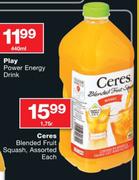 Ceres Blended Fruit Squash Assorted-1.75L
