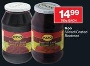 Koo Sliced/Grated Beetroot-780g Each