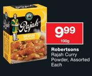 Robertsons Rajah Curry Powder Assorted-100g