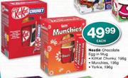 Nestle Chocolate Egg in Mug(Kitkat Chunky 196g,Munchies 196g,Yorkie 196g)-Each