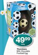  Thorntons Milk Chocolate Football Egg-150g