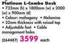 Deluxe Platinum L-Combo Desk