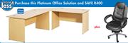 Platinum Solution Desk Suite