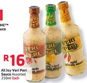 All Joy Veri Peri Sauce Assorted-250ml Each