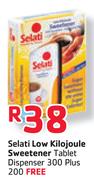 Selati Low Kilojoule Sweetener Tablet Dispenser 300 Plus 200 Plus