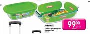 Pyrex Rectangular Rooster Set-2 Piece 