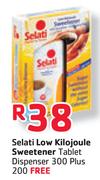 Selati Low Kilojoule Sweetener Tablet Dispenser 300 + 200 Free