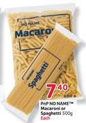 PnP No Name Macaroni Or Spaghetti - 500g Each