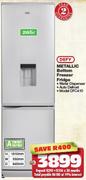 Defy Metallic Bottom Freezer Fridge DFC410