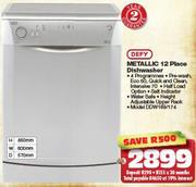 Defy Metallic 12 Piece Dishwasher DDW169/174
