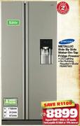 Samsung Metallic Side By Side Water On Tap Fridge Freezer RSAWTMG