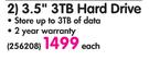 Seagate 3.5" 3TB Hard Drive