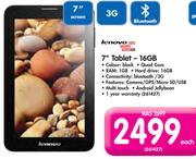 Lenovo 7" Tablet 16GB