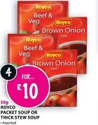 Royco Packet Soup Or Thick Stew Soup-4x50g