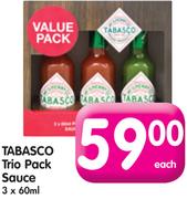 Tabasco Trio Pack Sauce-3x60Ml Each