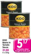 Koo Beans In Tomato Sauce-6x225G