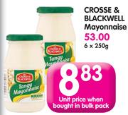 Crosse & Blackwell Mayonnaise-6x250G